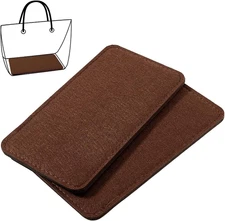 2Pcs Purse Shaper, 9 X 4.8 Inch Handbag Base Brown Felt Bag Bottom Shaper Purse