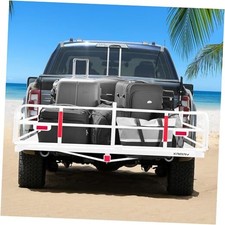 500 Hitch Cargo Basket Only White Large White - High Sides 60x24x14.4