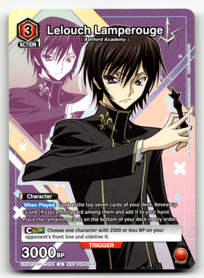 Union Arena - Lelouch Lamperouge 091 Tournament Promo - Code Geass Anime