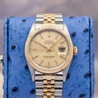 Rolex Datejust 36 16233 Champagne Dial Vintage Two Tone Jubilee Gold Steel