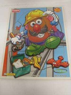 Vintage 1997 Playskool Mr. Potato Head Tool Belt Tater Wooden Puzzle 163-11