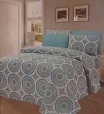 Blue Six Piece King Sheet Set