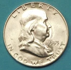 1953-d Franklin Half Dollar Brilliant Uncirculated- BU