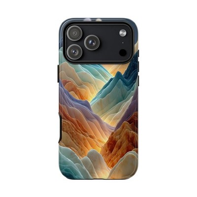 Phone Ink - iPhone/Galaxy/Pixel - Tough Case - Marble Mountains Auroras