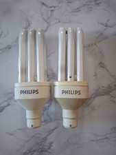 ***2 x Philips Long Life Energy Saver Light Bulbs  23w = 100w Light - Save Money