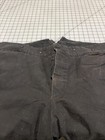 Repro 19th Century/Civil War era Man's Black Trousers, SZ 44" waist, #106 — photo 4