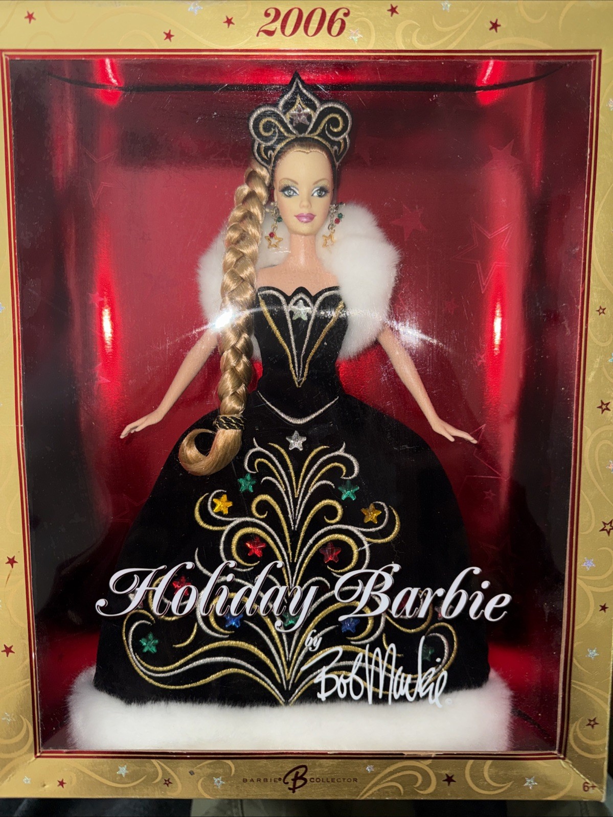 2006 Mattel Holiday Barbie Collector Doll by Bob Mackie #J0949 NRFB