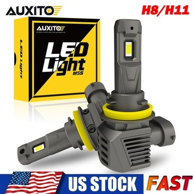 LED Headlight Bulbs Conversion Kit H11 High Low Beam Headlamp 6500K Super White
