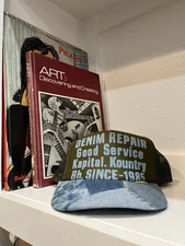 Kapital Trucker Hat Denim Repair Service OSFA Japanese Designer Mesh Kountry 