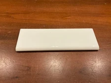 1 pc. RESTORE BRIGHT WHITE 2" X 6" Bullnose Ceramic Tiles by Daltile, New Stock