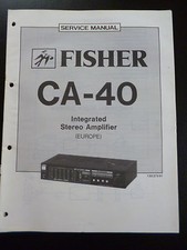 Original Service Manual Fisher  Integrated Stereo Amplifier CA-40