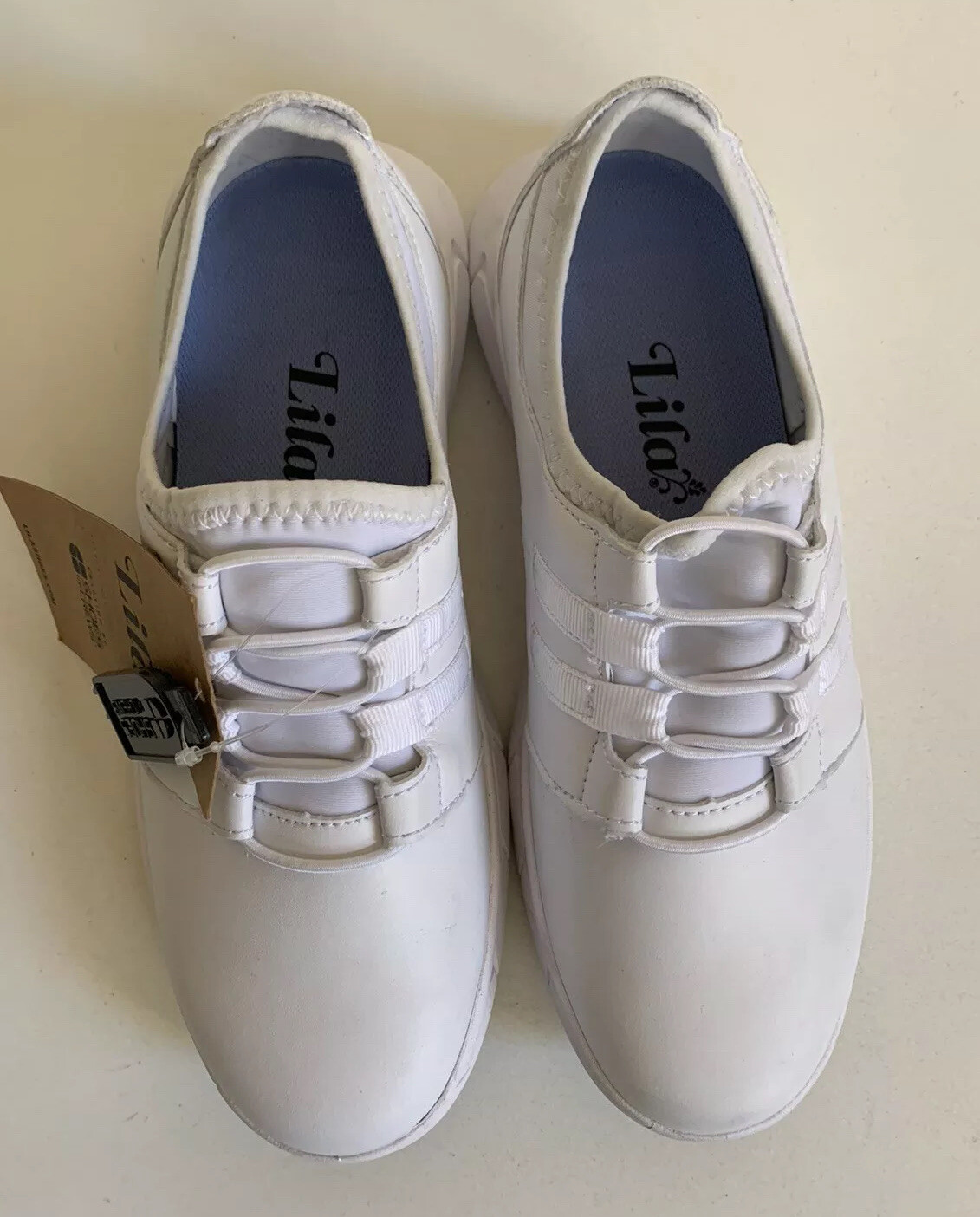 Shoes for Crew Lila X Women's White Slip On Slip Resistant Work Shoes