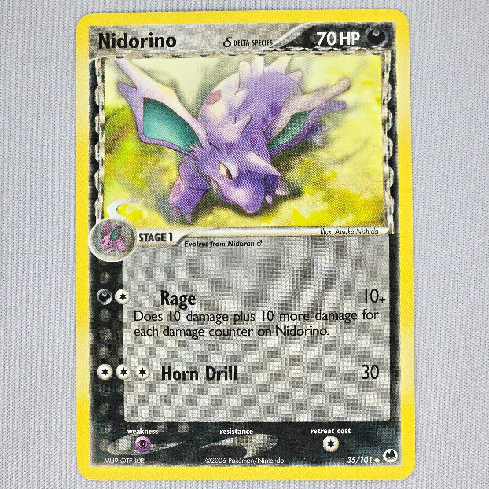 Nidorino 35/101 Dragon Frontiers Regular Uncommon Pokemon Card TCG English LP