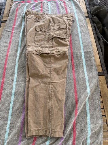 Cabelas Herren W38 Khaki Outdoor Convertible Cargo Hose Baumwollmischung - Bild 9 von 9