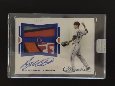 2021 Flawless Ryan Mountcastle Rookie Dual Auto Patch Purple RC #/15    