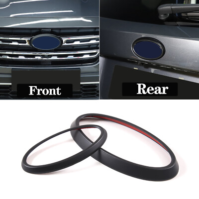 Matte Black Front Rear Emblem Badge Logo Trim Fits For Subaru