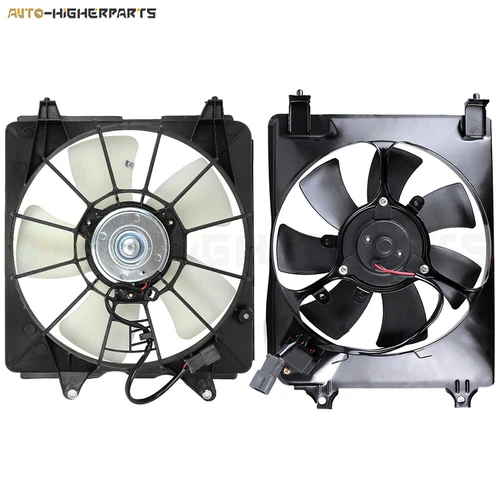For 2006-2011 Honda Civic Front side Radiator Condenser Cooling Fan Assembly