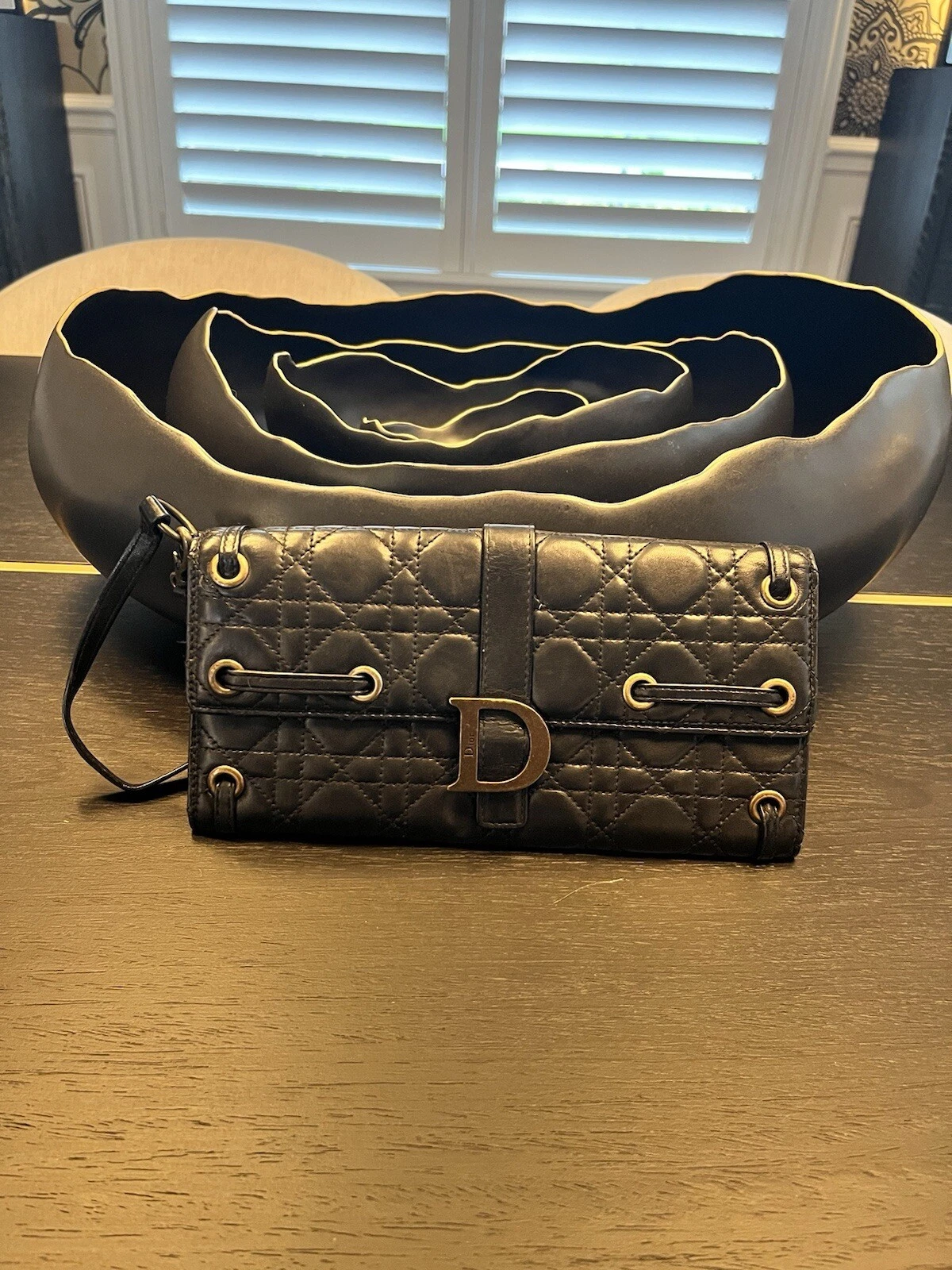 Bracelet pochette cuir Christian Dior