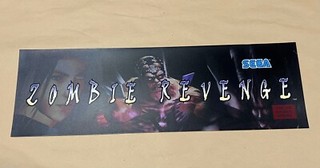 NOS Sega ZOMBIE RAID Marquee Translite