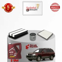 Set Service 3 Filter Und ÖL Hyundai Santa Fe 2.4 16V 100KW 136CV Von 2001->