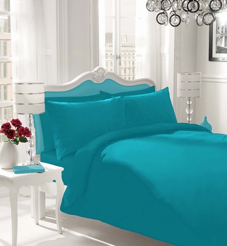 Duvet Cover Set Egyptian Cotton Quilt Cover Bedding Set Single Double King Super - Picture 11 of 14