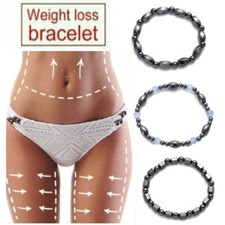 3 Pcs/Set Magnetic Healing Therapy Hematite Bracelet Healthy Weight Loss Bangle