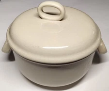 "Til" Soup Bowl With Lid Single Serve Beige Vintage 