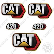 Fits Caterpillar 420 Decal Kit Backhoe (Next Gen) - 7 YEAR OUTDOOR 3M VINYL!