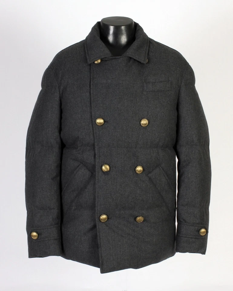 Brunello Cucinelli Wool/Silk/Cashmere/Down Jacket - M - New - $5695 Retail - Image 3 of 4