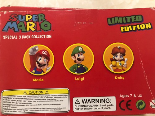 Super Mario 3er Pack Sammlung Mini Figuren Mario, Luigi & Daisy - Bild 2 von 5