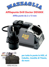 DRILL DOCTOR AFFILAPUNTE DD500X  DA MM 2 A 13 MM ELETTRICO 230V + BORSA