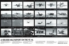 Boeing YC-14 Advanced Medium STOL Transport 100,000 Mile Report Vtg Mag Print Ad