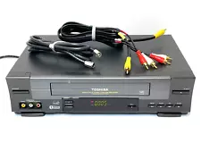 Toshiba W528 4-Head HIFI VHS VCR Player Recorder No Remote - Tested & Working