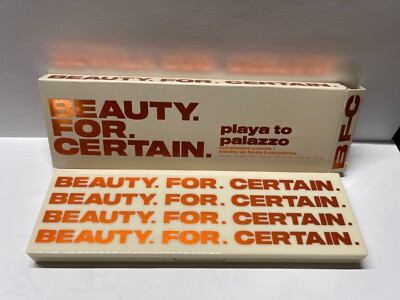 Beauty For Certain Playa to Palazzo Eyeshadow Palette Full Size NEW