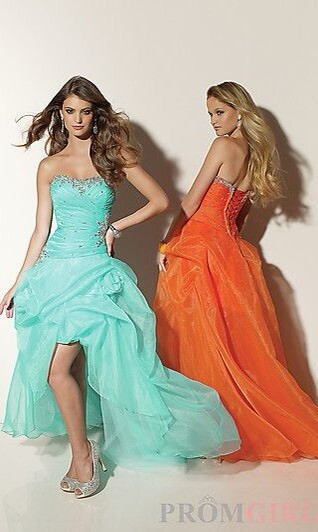 Turquoise Prom Dress - image 4