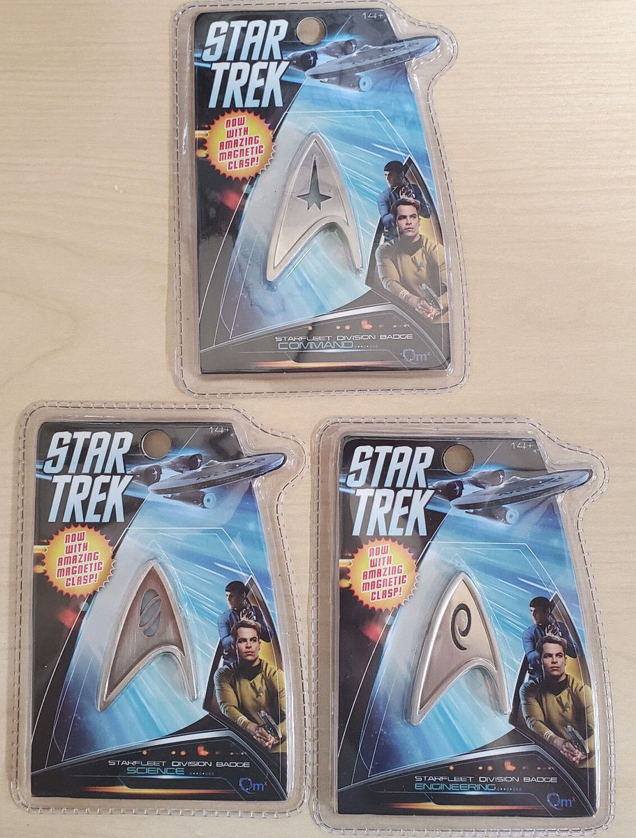 Star Trek 2009 Movie Deluxe QMX Magnetic Metal Insignia Badge-3