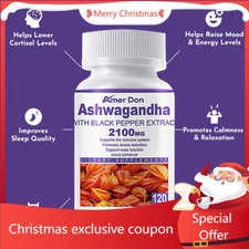 KSM-66 World's Best Ashwagandha Root Extract 2100mg 120 Vegetarian Capsules