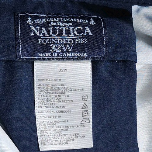 Nautica 83 Swim Trunks Men's Sizes 32 Blue Red Bathing Suit Board Shorts - Picture 2 of 10