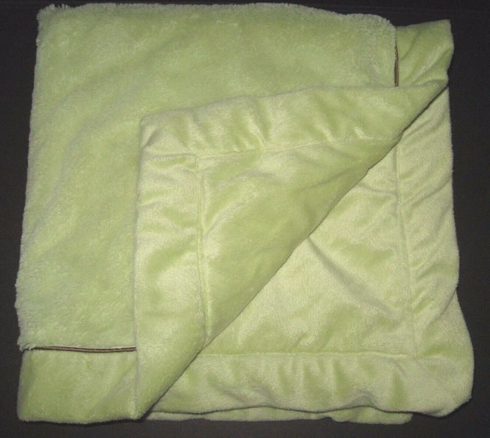 Милое плюшевое детское одеяло NoJo Monkey Loved and Cherished Green 28x28 дюймов - Изображение 2 из 2