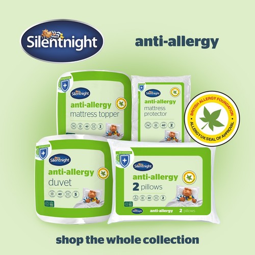 Silentnight Anti Allergy Pillows 4 Pack Side Front Back Soft Medium Support - Picture 10 of 11