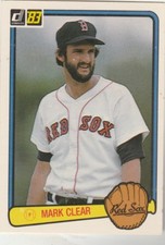 FREE SHIPPING-MINT-1983 Donruss  #361 Mark Clear RED SOX