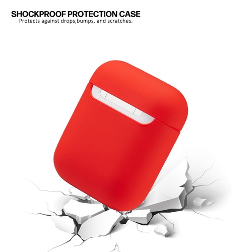 Funda protectora de silicona roja para Apple AirPods - Imagen 9 de 11