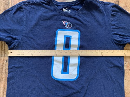 Nike Tee NFL Tennessee Titans Football Mariota #8 T-Shirt XL Athletic Cut Used* - Picture 6 of 9