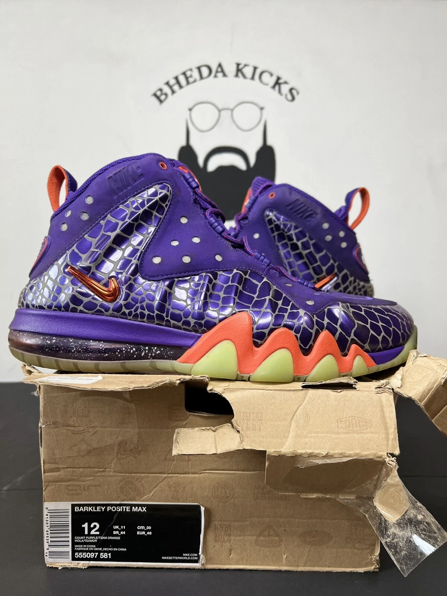Nike Barkley Posite Max “Phoenix Suns” Size 12 Purple Orange Glow  555097-581 Og | eBay
