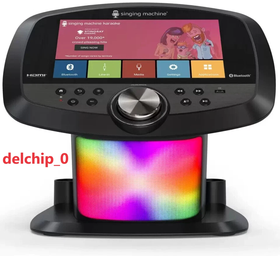 Singing Machine ISM9010 Portable Karaoke Machine With 10.1” Touch Screen, Black - Image 4 of 4