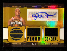 2006-07 Triple Threads Jarrett Jack GOLD Floor General JERSEY AUTO SSP 4/9 !!!