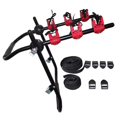 3 Bicycle Carrier Car Rack Bike Cycle Universal Fits Most Cars Rear Mount - Picture 7 of 7