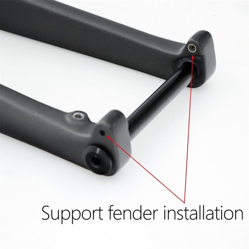 700C Bicycle Full Carbon Rigid Fork Disc Brake Thru Axle Gravel Road Bike Fork - Picture 12 of 19