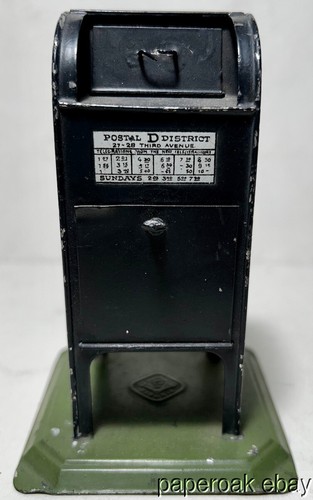 Original ca1900 Gebrüder Bing Blechspielzeug American Mail Box - Bild 3 von 6