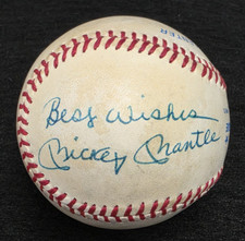 MICKEY MANTLE Signed 